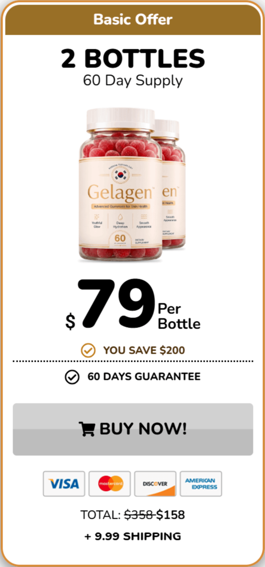 Gelagen Skin Gummies offer price