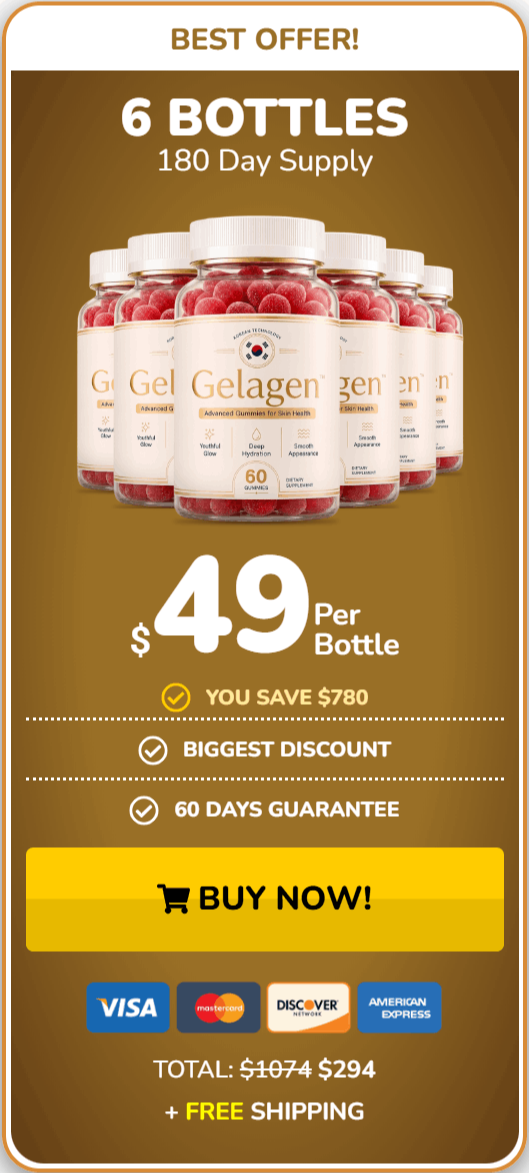 Gelagen Skin Gummies offer price